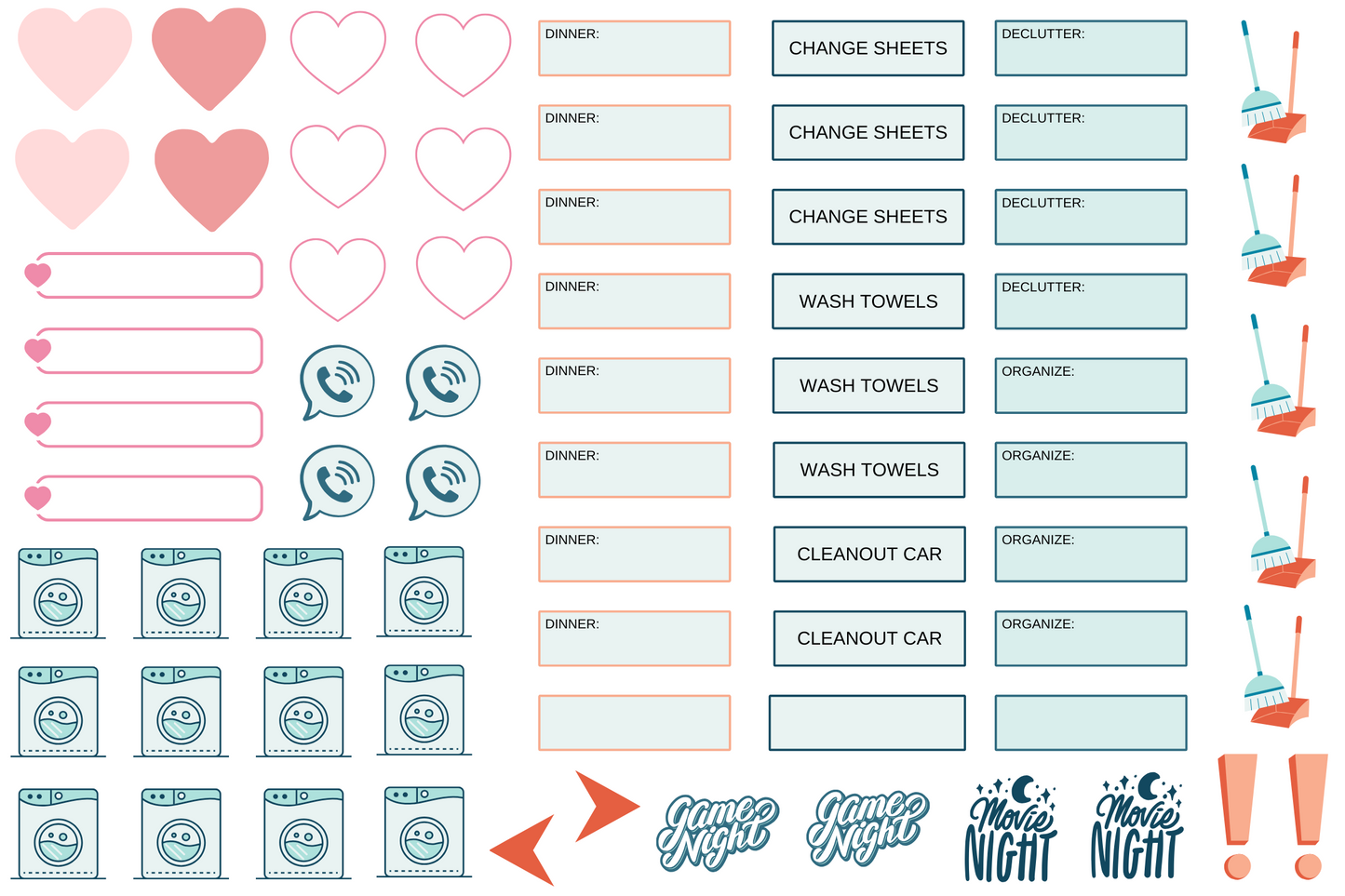 Monthly Productivity Planner - February